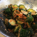 ひくたろ's cooksnap of when they made 超簡単おつまみ♡うちのオイキムチ！.