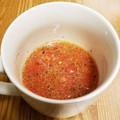 らびのゆうママ's cooksnap of when they made ミキサーいらず！冷凍トマトの冷製スープ.