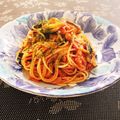 セルジ's cooksnap of when they made ナスとベーコンとツナのトマトスパゲティ.