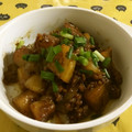 いお。's cooksnap of when they made 味噌仕立て 新ジャガのそぼろ餡煮.