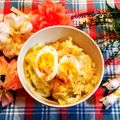 ももちゃんのれしぴ's cooksnap of when they made キャベツと半熟卵と鰹ぶしのごま油ニンニク.