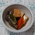 イチゴ、イチゴ。's cooksnap of when they made 厚揚げと蒟蒻・ピーマンの煮物♪.