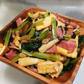 ナスピヨ's cooksnap of when they made 小松菜・油揚げ・きのこの醤油バター炒め.