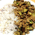クック12QQPZ☆'s cooksnap of when they made シソ香るふわっと豚そぼろナス炒め♪.