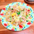 penekopen's cooksnap of when they made 醤油が決め手！アスパラと鮭の卵チャーハン.