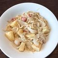 たまごころころ★☆'s cooksnap of when they made 卵と牛乳で作る♥ポテトカルボナーラ.