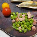 ジョンリークッカー's cooksnap of when they made ハムとグリンピースの炒め物.