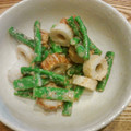 たけぽんのママ's cooksnap of when they made 我が家のいんげんとちくわの胡麻和え＊°.