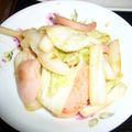 まーくんのおくさん's cooksnap of when they made 白菜と✿魚肉ソーセージの✿シンプル✿炒め.