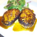 おやま亭's cooksnap of when they made 和風☆照り焼きハンバーグ.