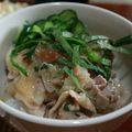 天才のりちゃん's cooksnap of when they made 豚のさっぱり梅塩麹丼.