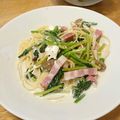 あやこむぎこ's cooksnap of when they made ほうれん草ベーコンのクリームチーズパスタ.
