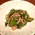 みや☆じゅん's cooksnap of when they made ゴーヤと豚バラ肉のあまみそ炒め大葉風味.