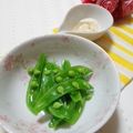 メルティローズ's cooksnap of when they made 超簡単☆スナップエンドウのカレーマヨ.