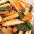 appleeyes's cooksnap of when they made 大根、スナップエンドウの甘辛炒め煮.