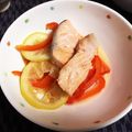 茶和っけ's cooksnap of when they made 圧力調理バッグで鮭と野菜レモンバター蒸し.