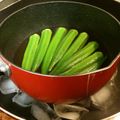 chou*'s cooksnap of when they made オクラのお浸し.