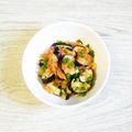 ウメ吉さん's cooksnap of when they made 酢でさっぱり～茄子と鮭の甘酢味噌和え.