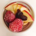 mikko6's cooksnap of when they made ♡イチゴとリンゴ♡小豆のヨーグルト.