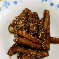 ぴこひろ's cooksnap of when they made 揚げないで【ごぼうの甘辛】.