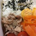 ポメちょん's cooksnap of when they made お弁当に！豚こまの梅干し炒め.
