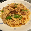 卯月のうさぎ２０１４'s cooksnap of when they made 絹さや・舞茸・ツナの和風パスタ.