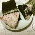 おはなすき's cooksnap of when they made 超三角形おにぎり＜ラップで簡単、衛生的＞.