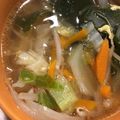 ＫＩＣＫ's cooksnap of when they made 余った野菜でOK中華風スープ 簡単.