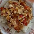 pikusuzu2's cooksnap of when they made 幼児と二人の手軽ランチに☆玉トマ豚丼.