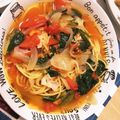 seira♡'s cooksnap of when they made 旦那の好物！！トマトベーコンスープパスタ.