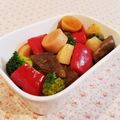 Richland☆Y's cooksnap of when they made エリンギ＆魚肉ソのカラフルバター醤油炒め.