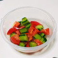 earthSY's cooksnap of when they made トマトときゅうりの夏サラダ.