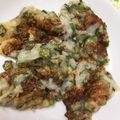 きえこ's cooksnap of when they made ふんわり♪大葉香る♪オクラ入り山芋焼き.