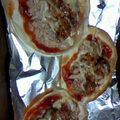 ﾁｮｺlove's cooksnap of when they made 梅マヨおかかで餃子ピザ.
