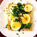 ♬ぱーる♬'s cooksnap of when they made ﾊﾟｾﾘたっぷり♡　茹で卵の和トースト.