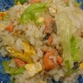 くむちん's cooksnap of when they made 鮭とレタスのチャーハン♪.