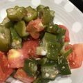 ＊ずみちゃん＊'s cooksnap of when they made オクラとトマトの簡単和え物.