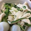 クック2Y94XX☆'s cooksnap of when they made 鶏胸肉と三つ葉と胡瓜のおかずサラダ.