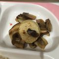 cacheee's cooksnap of when they made 長芋とマッシュルームのバター醤油炒め.