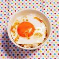 カレンガール's cooksnap of when they made 生姜焼き味の目玉焼き丼.