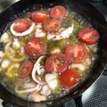 クック8WJYYA☆'s cooksnap of when they made 海老ときのことプチトマトのアヒージョ.