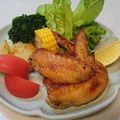 にゃんがす's cooksnap of when they made 鶏手羽先のガーリック醤油焼きカレー風味.