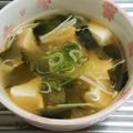 もぐ・ω・くま's cooksnap of when they made 定番☆豆腐とわかめの味噌汁☆.