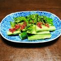 おにぎり99's cooksnap of when they made 簡単3分おつまみ♡梅たたきキュウリ.