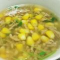 クックX259UV☆'s cooksnap of when they made 超簡単！ひき肉とコーンのスープ☆.