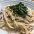 elmoch1208's cooksnap of when they made ソースたっぷり!!明太子クリームパスタ.