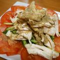 rarararako's cooksnap of when they made レンジde簡単！鶏むね肉のバンバンジー.