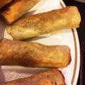 AU食いしん坊ママ's cooksnap of when they made 超簡単、節約 もやしと豚ひき肉の春巻.