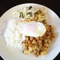 主夫フフフw's cooksnap of when they made ゴボウとジャガイモと挽肉の味噌炒めごはん.