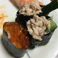 miki_iv's cooksnap of when they made お寿司じゃないよ!可愛い軍艦おにぎり❤.